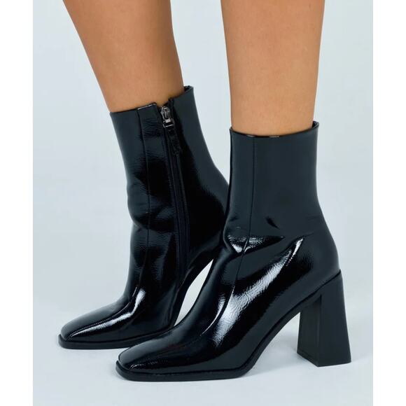 NWT Princess Polly The Kia Boots Black size 8 - Picture 1 of 6